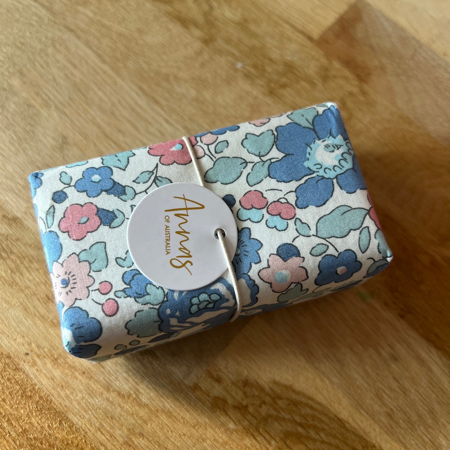 Liberty Fabric Wrapped Soap Blue Delight