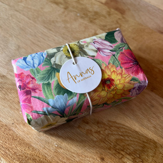 Liberty Fabric Wrapped Soap Watercolour Floral