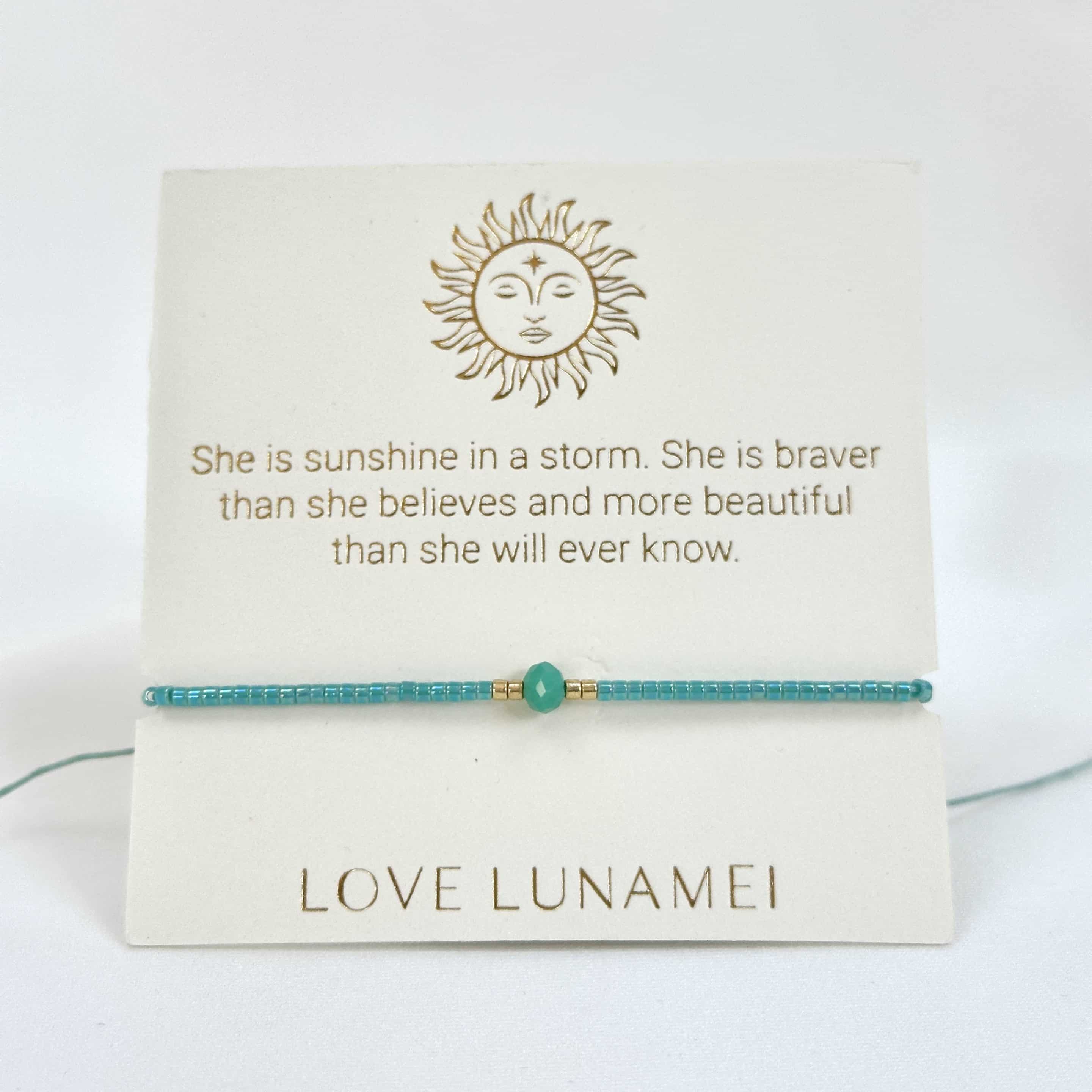 Inspiration Bracelet Mint and Gold