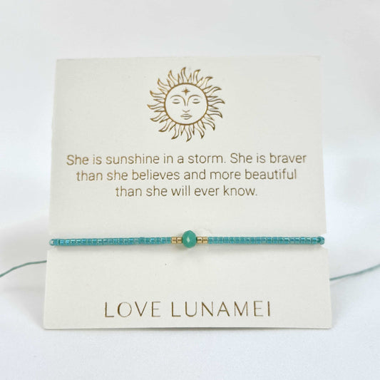 Inspiration Bracelet Mint and Gold