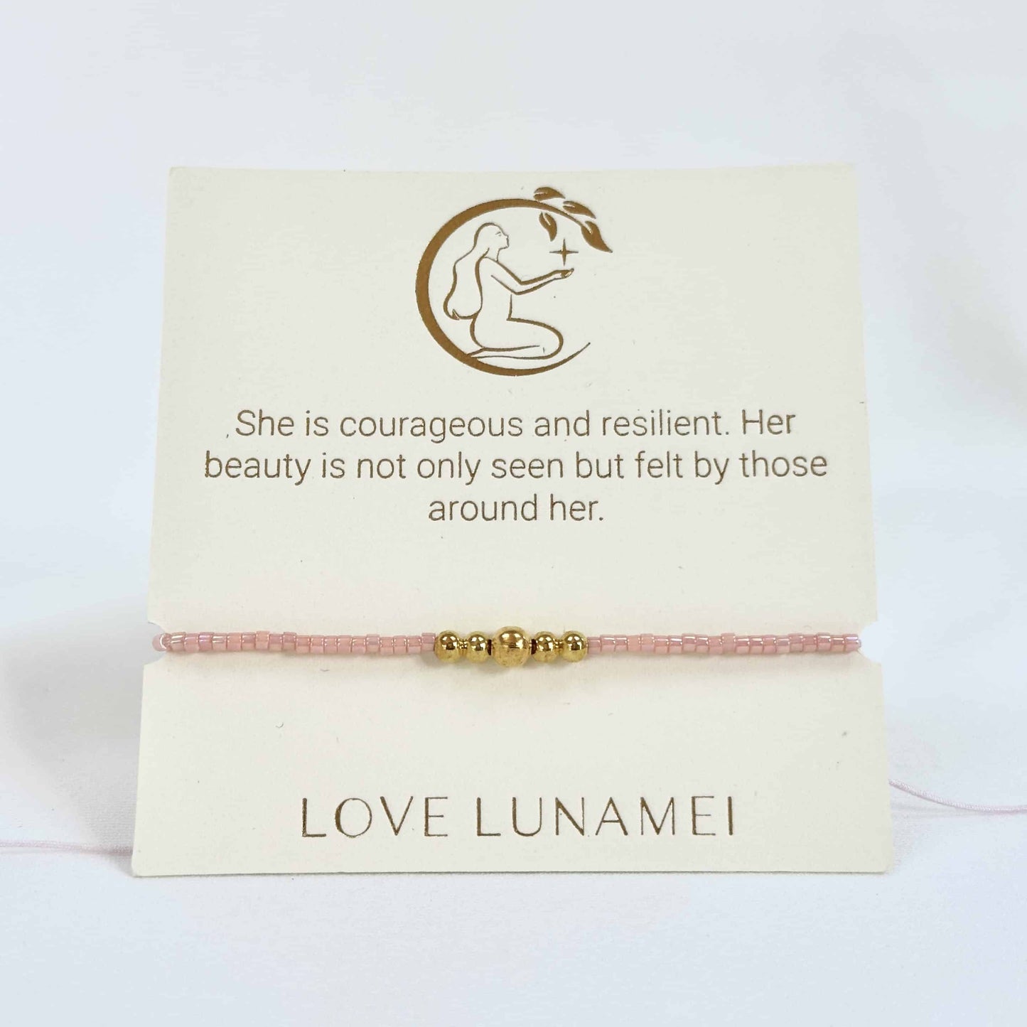 Inspiration Bracelet Pink and Gold