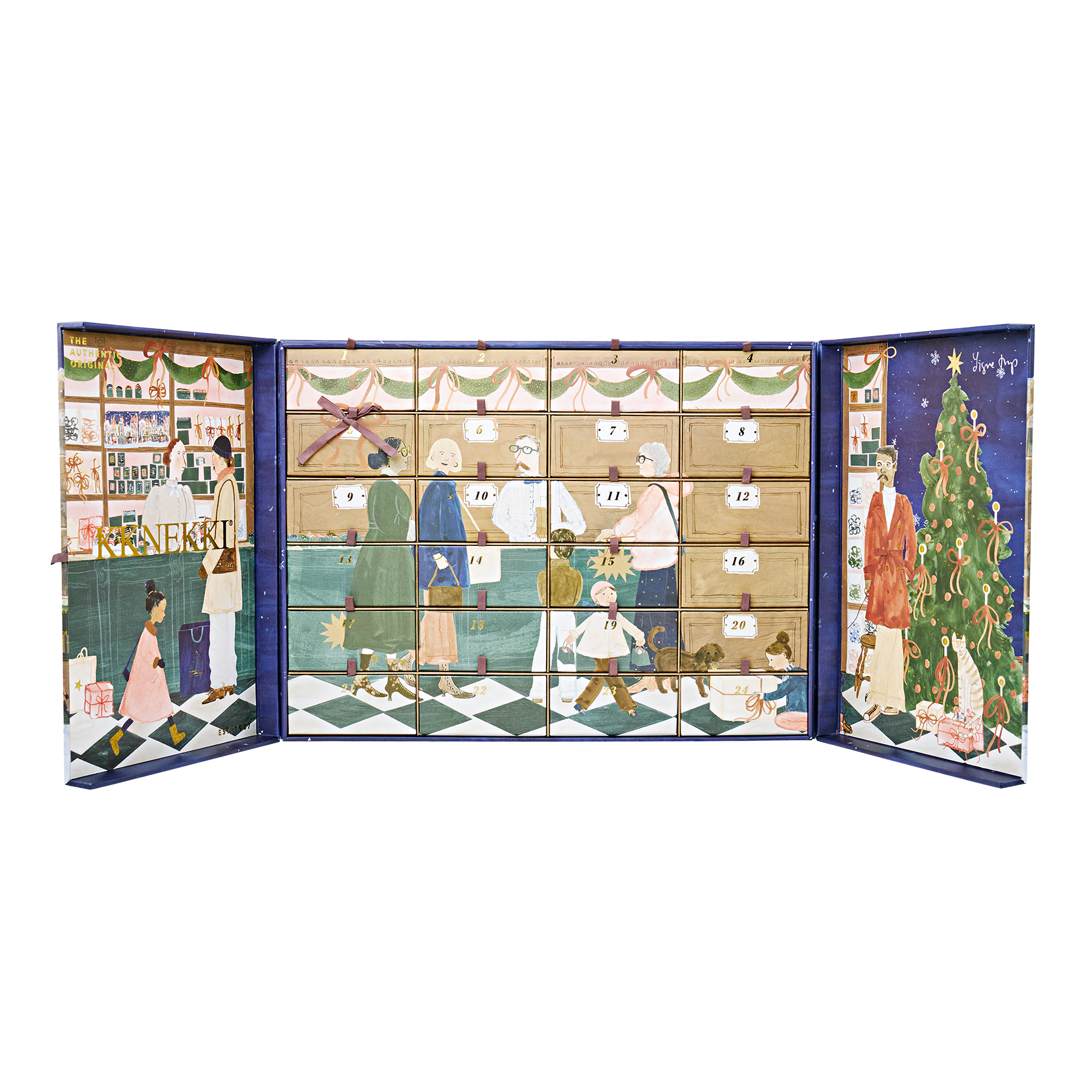 KKNEKKI Original Hair Ties Christmas Calendar