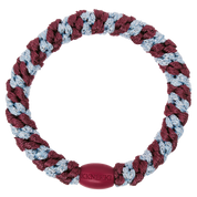 KKNEKKI Original Hair Tie Rosewood Seablue Glitter Stripe