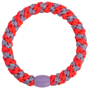 KKNEKKI Original Hair Tie Stripe Lilac Neon Pink