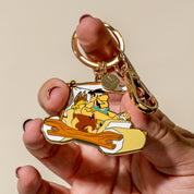 The Flintmobile Enamel Key Ring