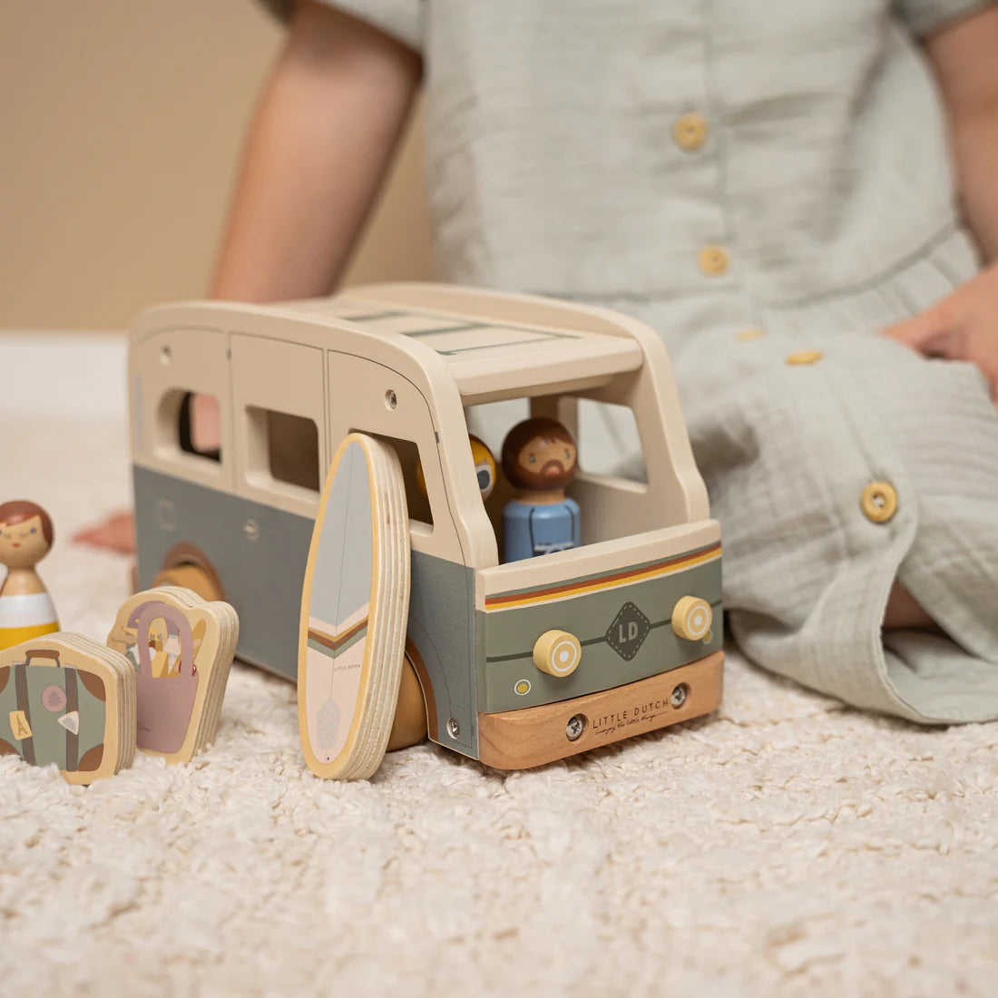 Vintage Wooden Camper Van