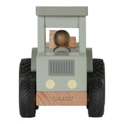 Little Farm Wooden Tractor with Trailer