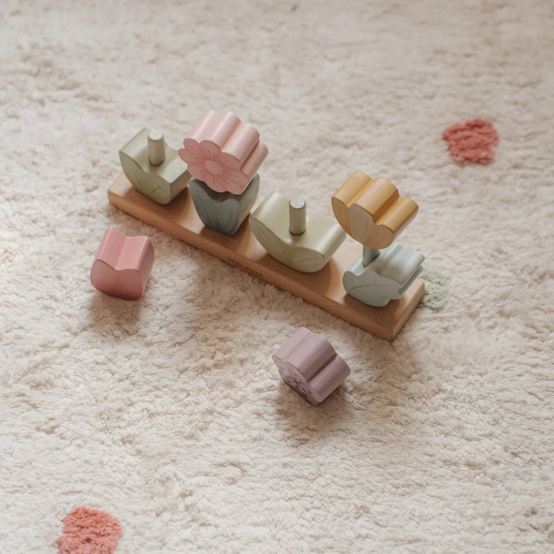 Fairy Garden Wooden Stacking Flower Puzzle
