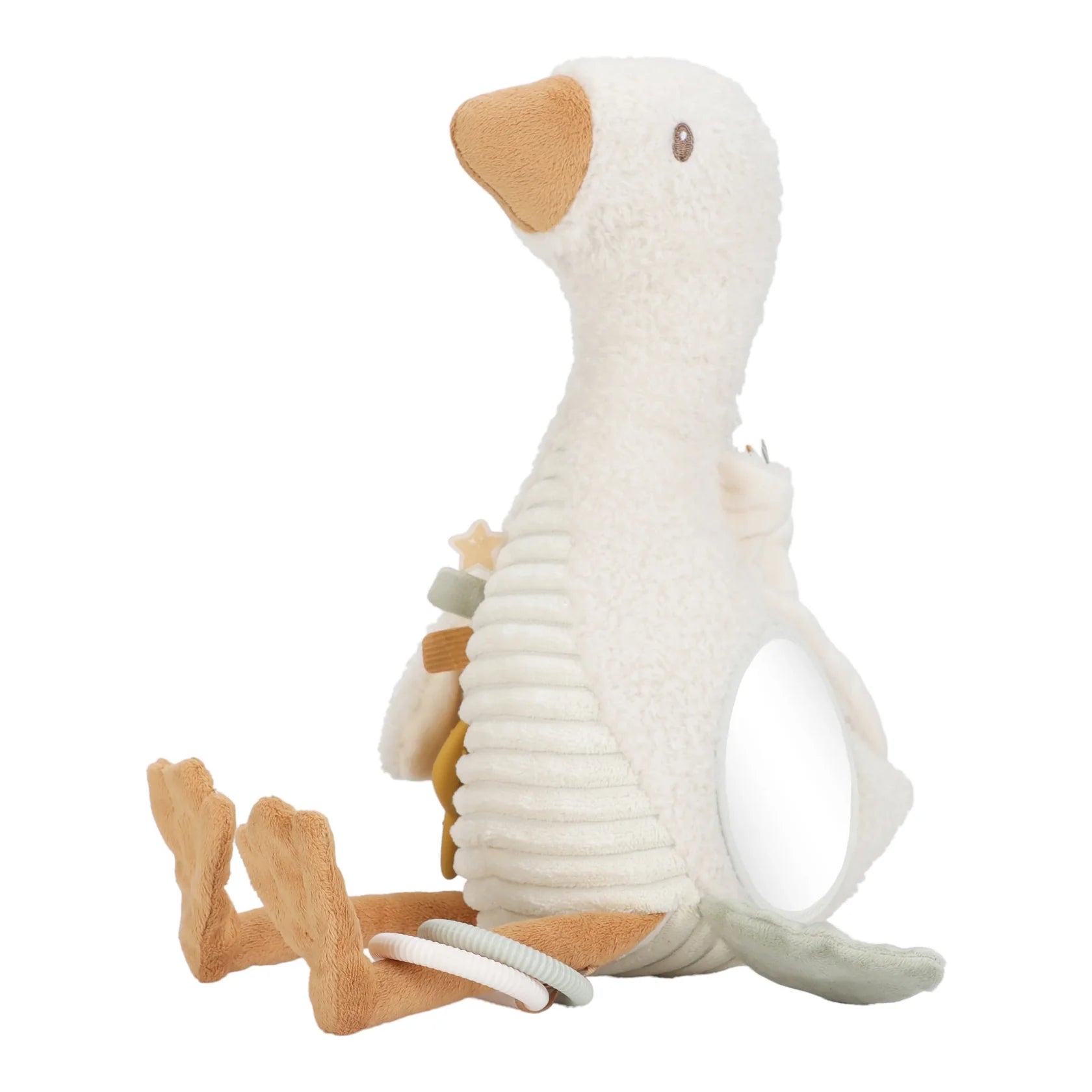 Newborn Naturals Soft Activity Baby Goose Plush Toy