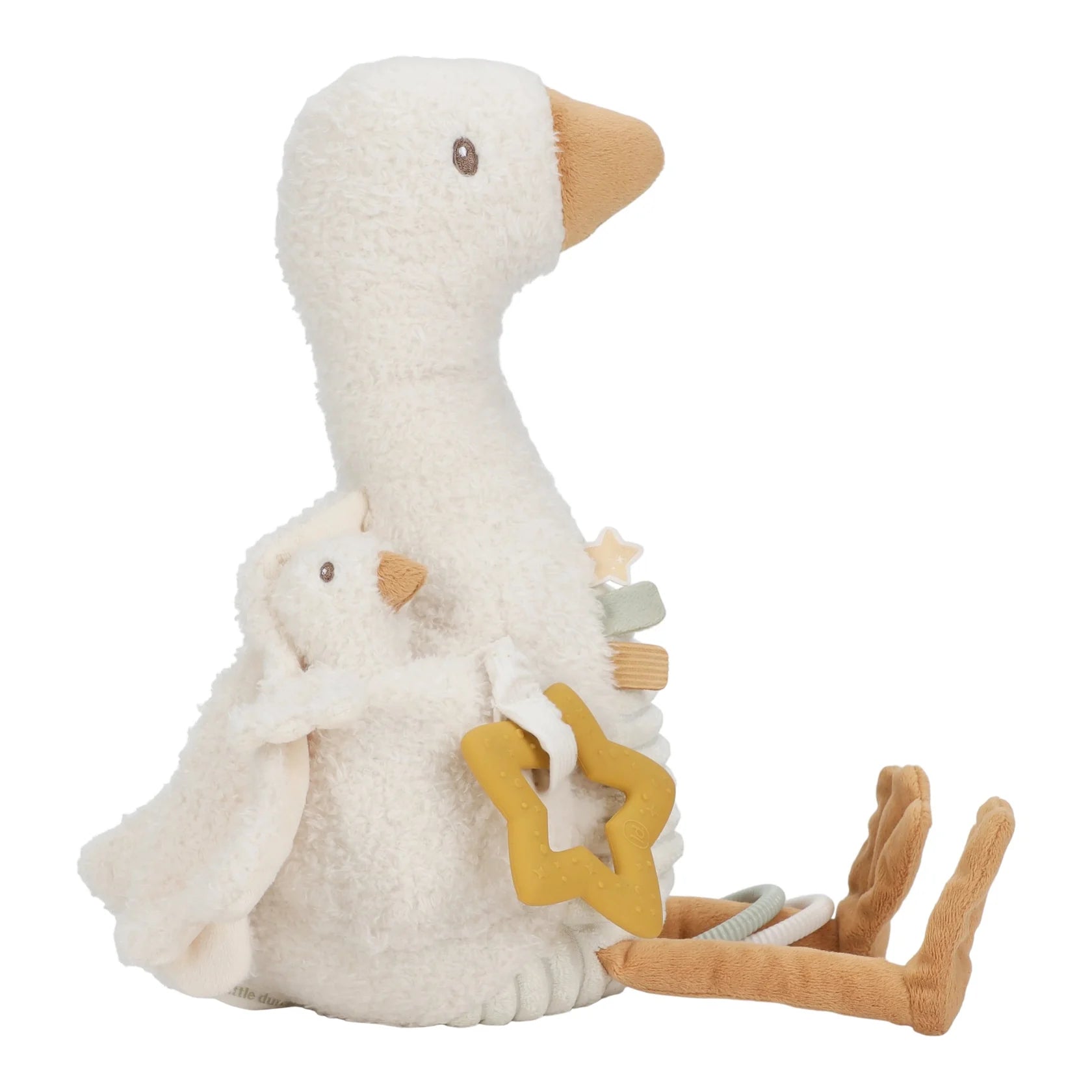 Newborn Naturals Soft Activity Baby Goose Plush Toy