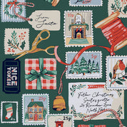 Letters to Santa Tea Towel Green