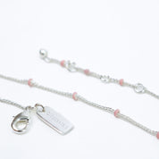 Layer Me Bracelet Silver & Blush Pink