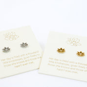 Lotus Earrings Silver