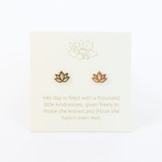 Lotus Earrings Gold