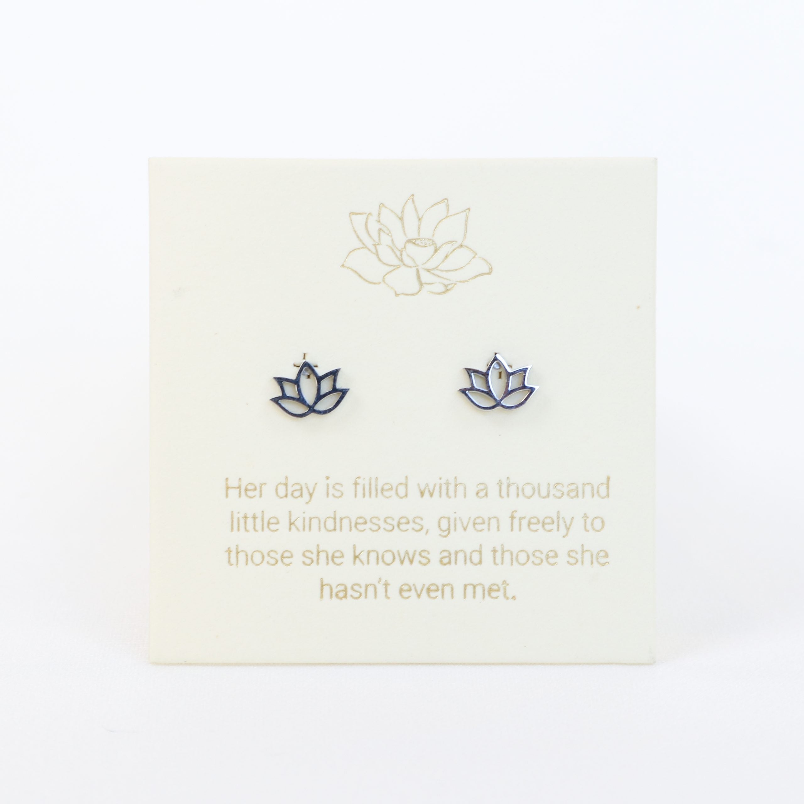 Lotus Earrings Silver