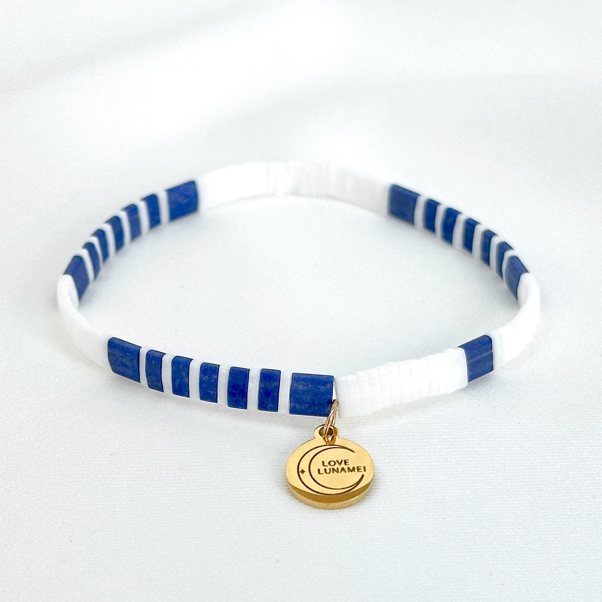 Love Bracelet White and Navy