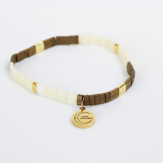 Love Bracelet Bronze and Cream