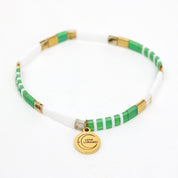 Love Bracelet Green, White, Gold and Tort