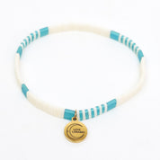 Love Bracelet Teal and Cream