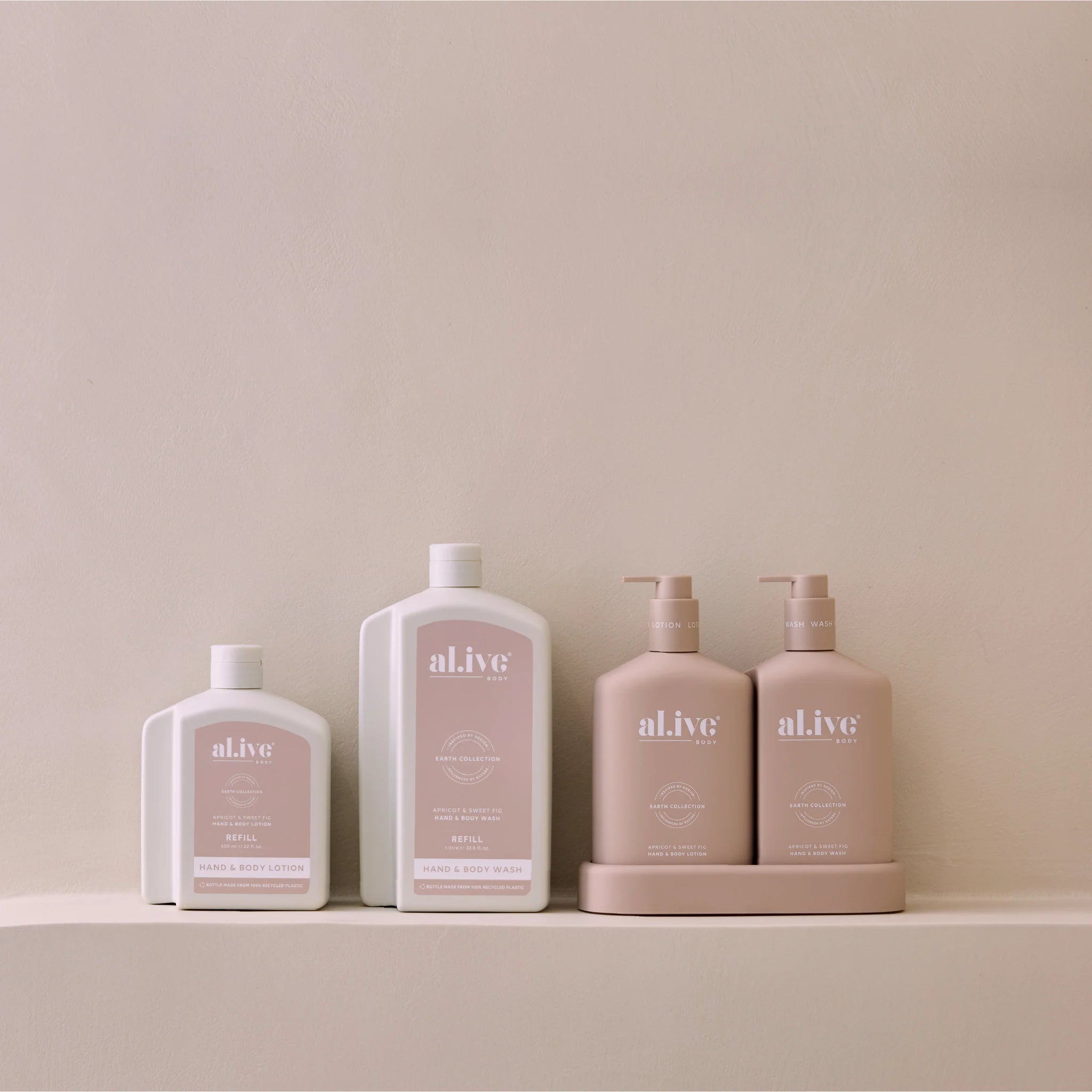 1L Wash Refill Apricot & Sweet Fig