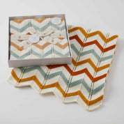 Brick Zig-Zag Knitted Baby Blanket