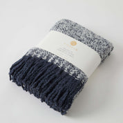 Herringbone Throw Navy