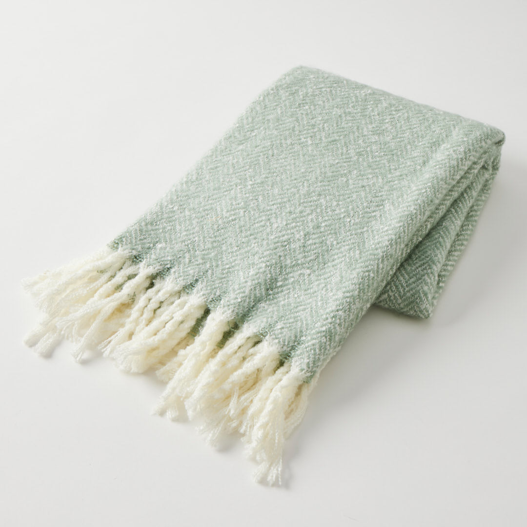 Herringbone Throw Sage