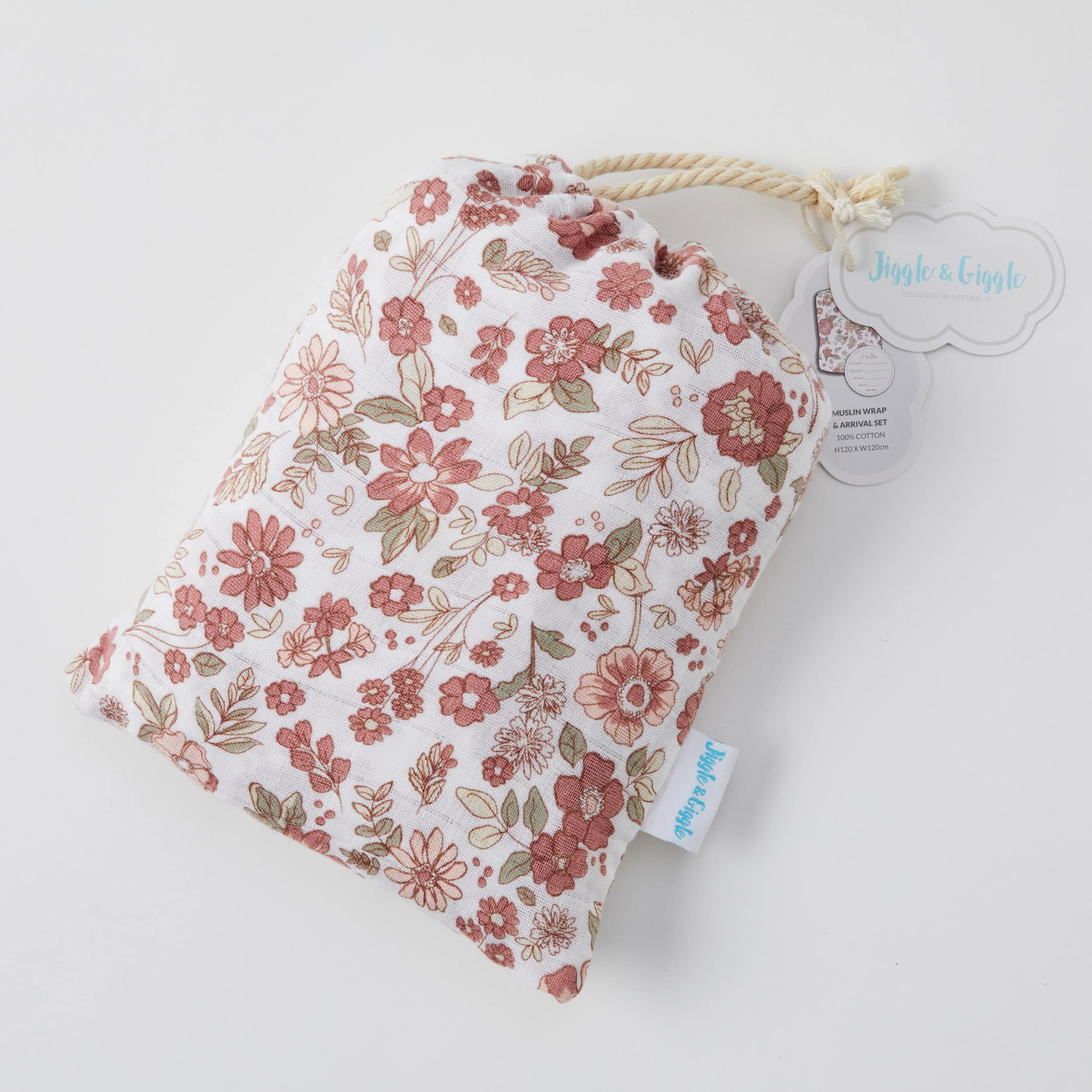 Juliet Muslin Wrap & Arrival Card