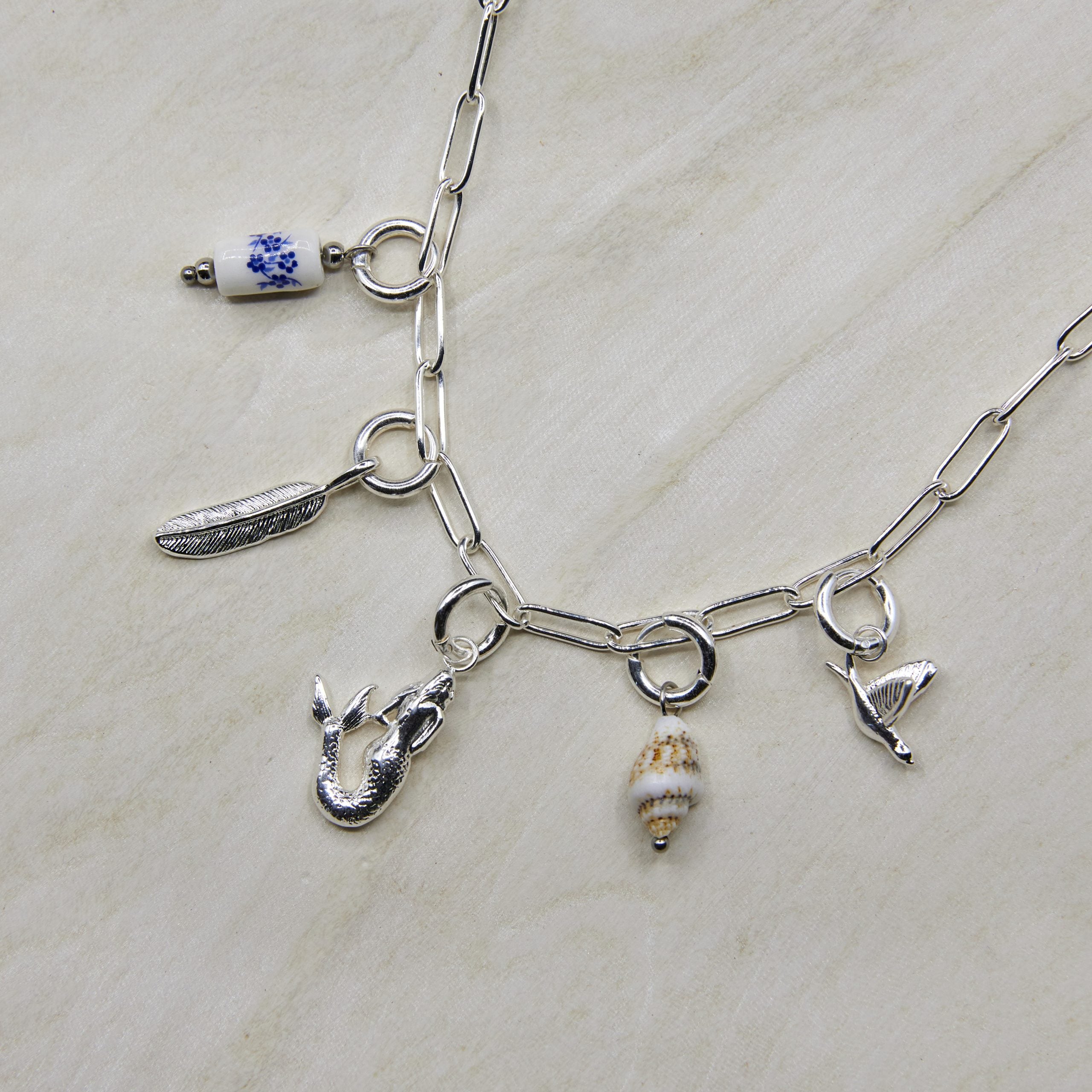 Paperclip Necklace Silver
