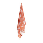 Pineapple Turkish Towel Tangerine & White