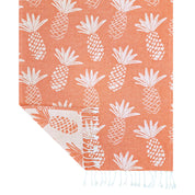 Pineapple Turkish Towel Tangerine & White