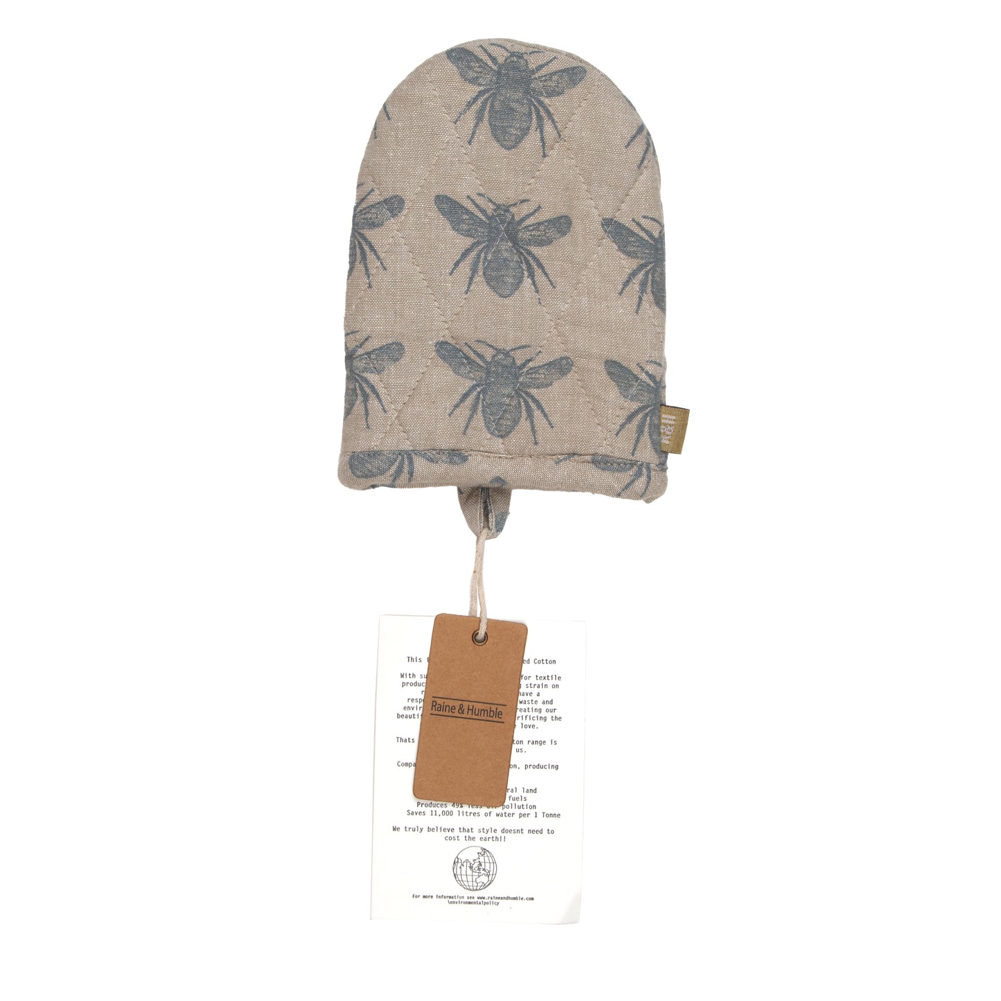 Honey Bee 1/2 Oven Glove Blue Haze