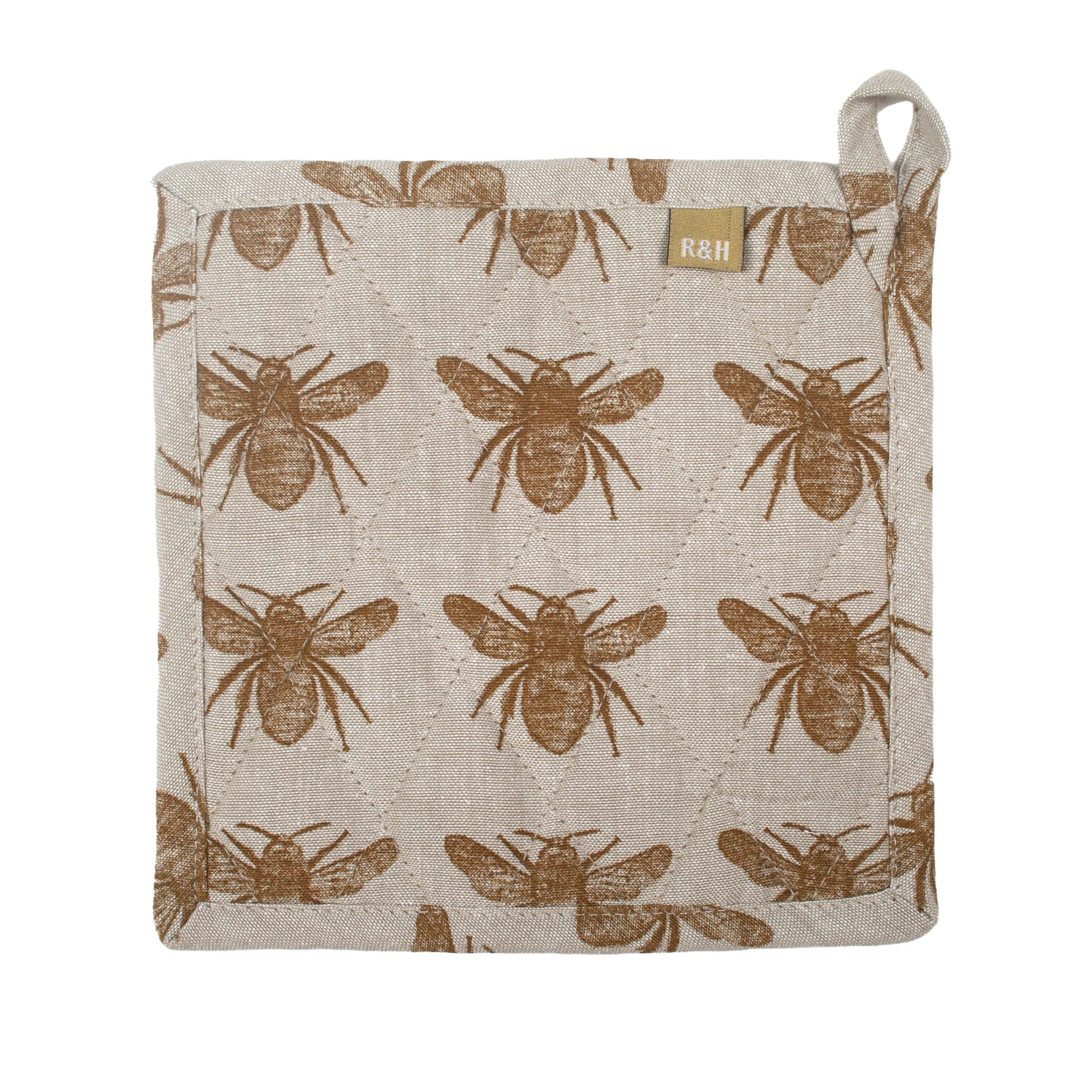 Honey Bee Oven Trivet Mustard