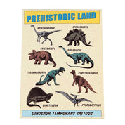 Temporary Tattoos Dinosaur Prehistoric Land