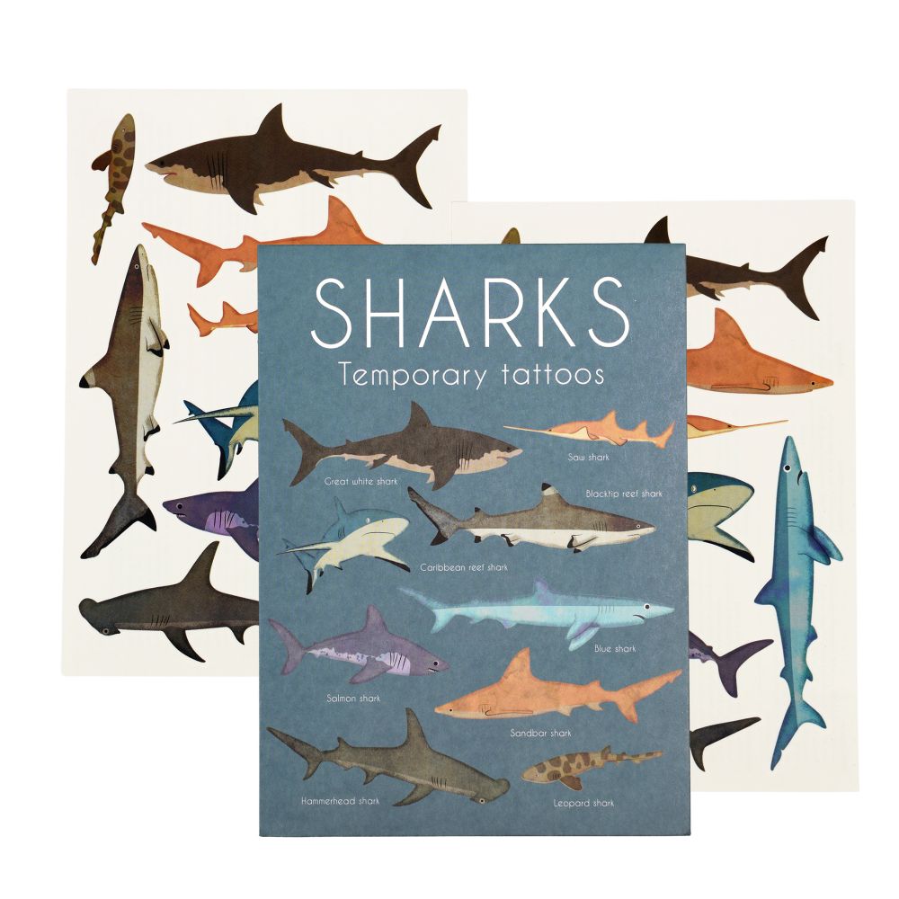 Temporary Tattoos Sharks