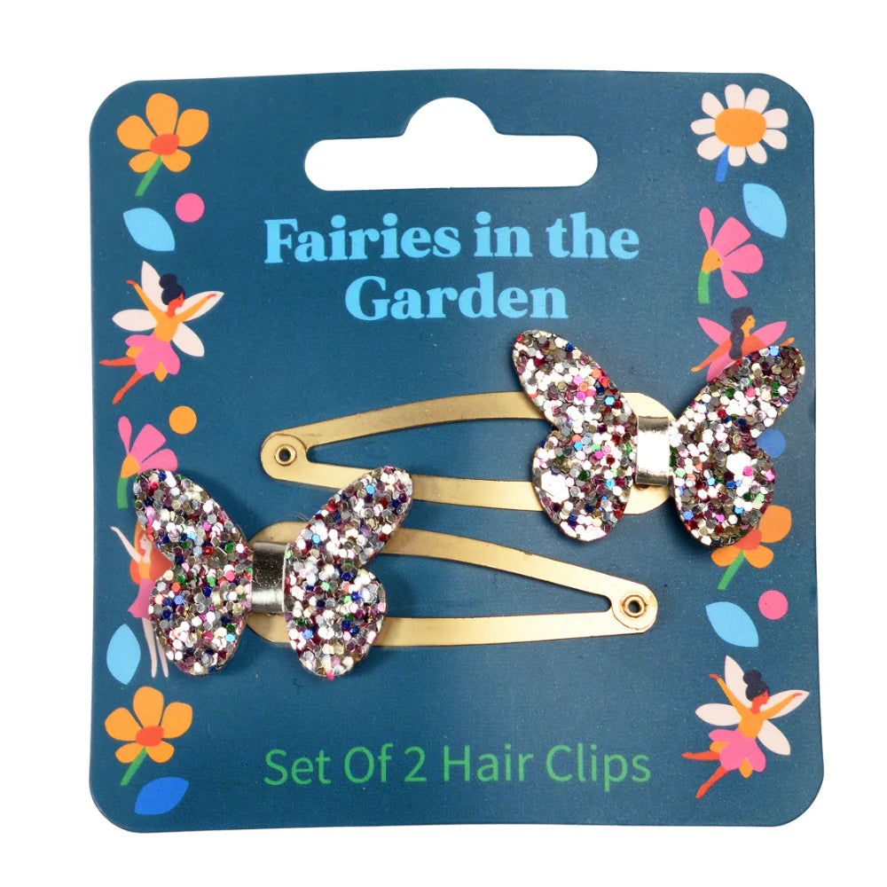 Butterfly Glitter Hair Clips