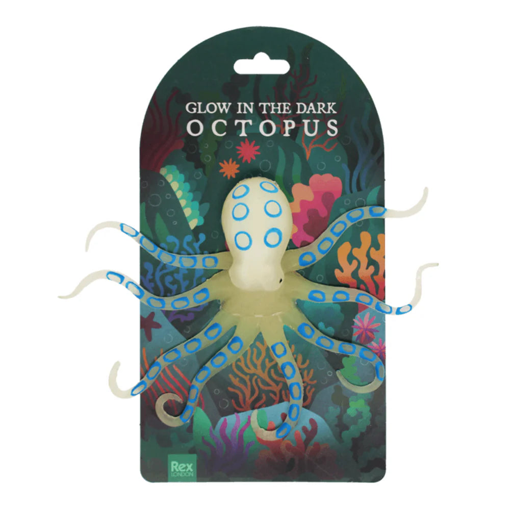 Glow In The Dark Squishy Toy Octopus