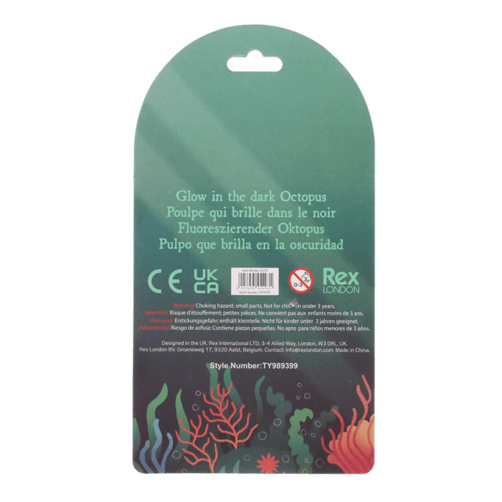 Glow In The Dark Squishy Toy Octopus
