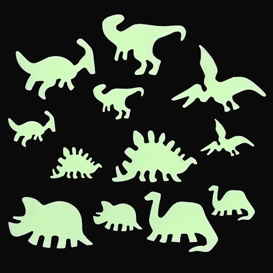 Glow In The Dark Stick On Dinosaurs
