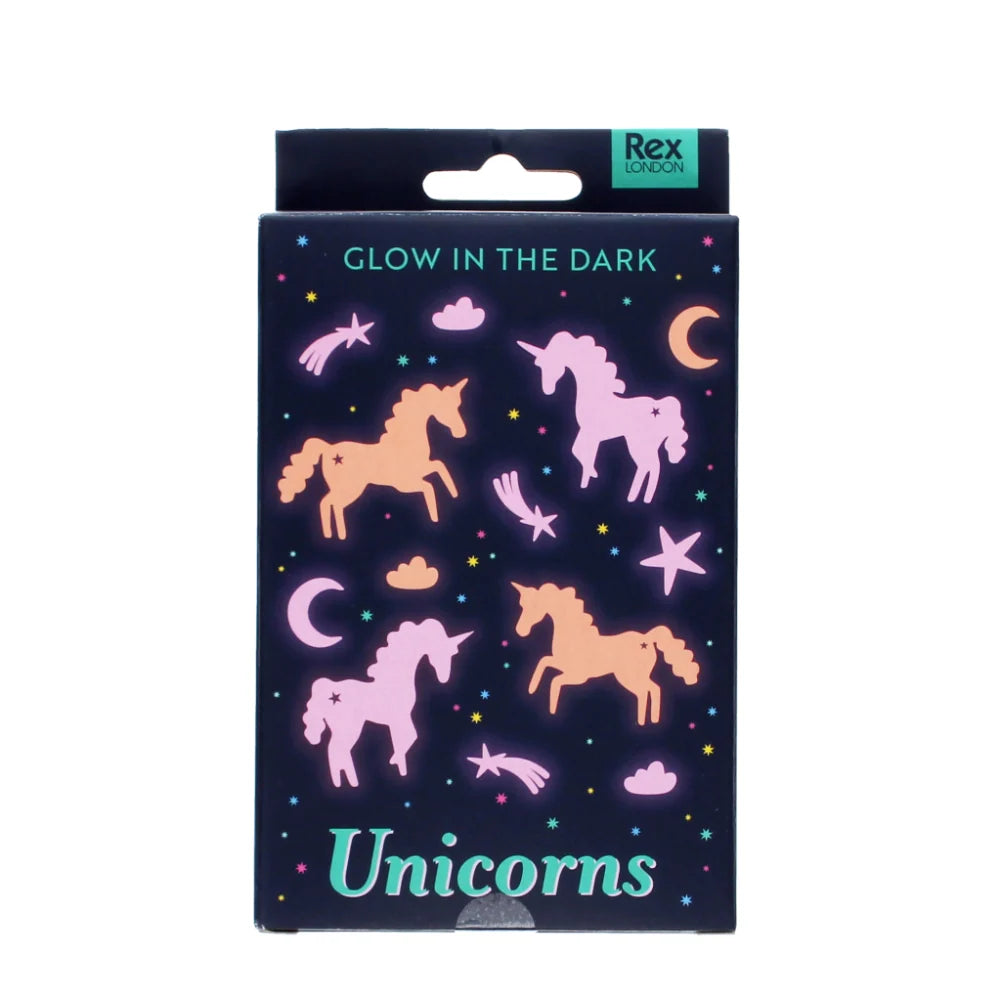 Glow In The Dark Stick On Unicorns