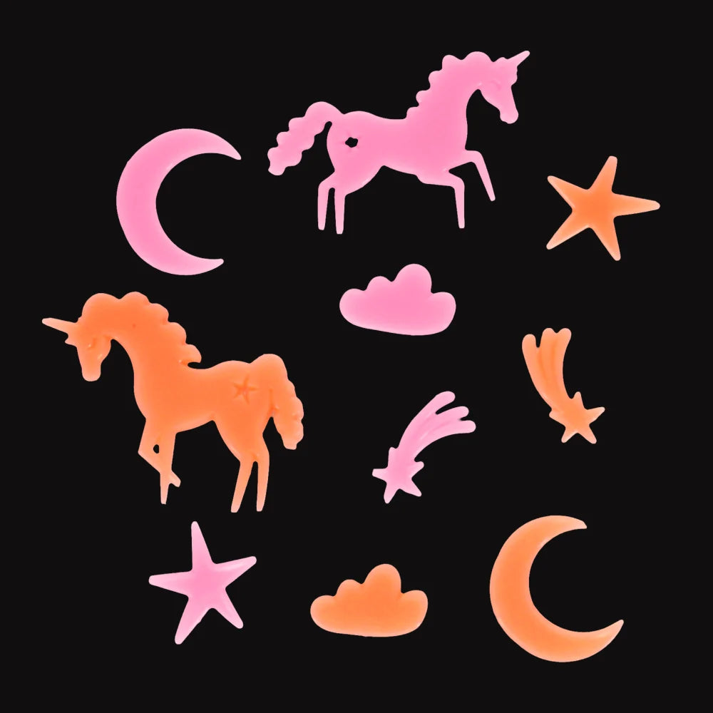 Glow In The Dark Stick On Unicorns