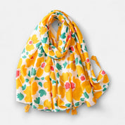 Bright Yellow Flower Scarf