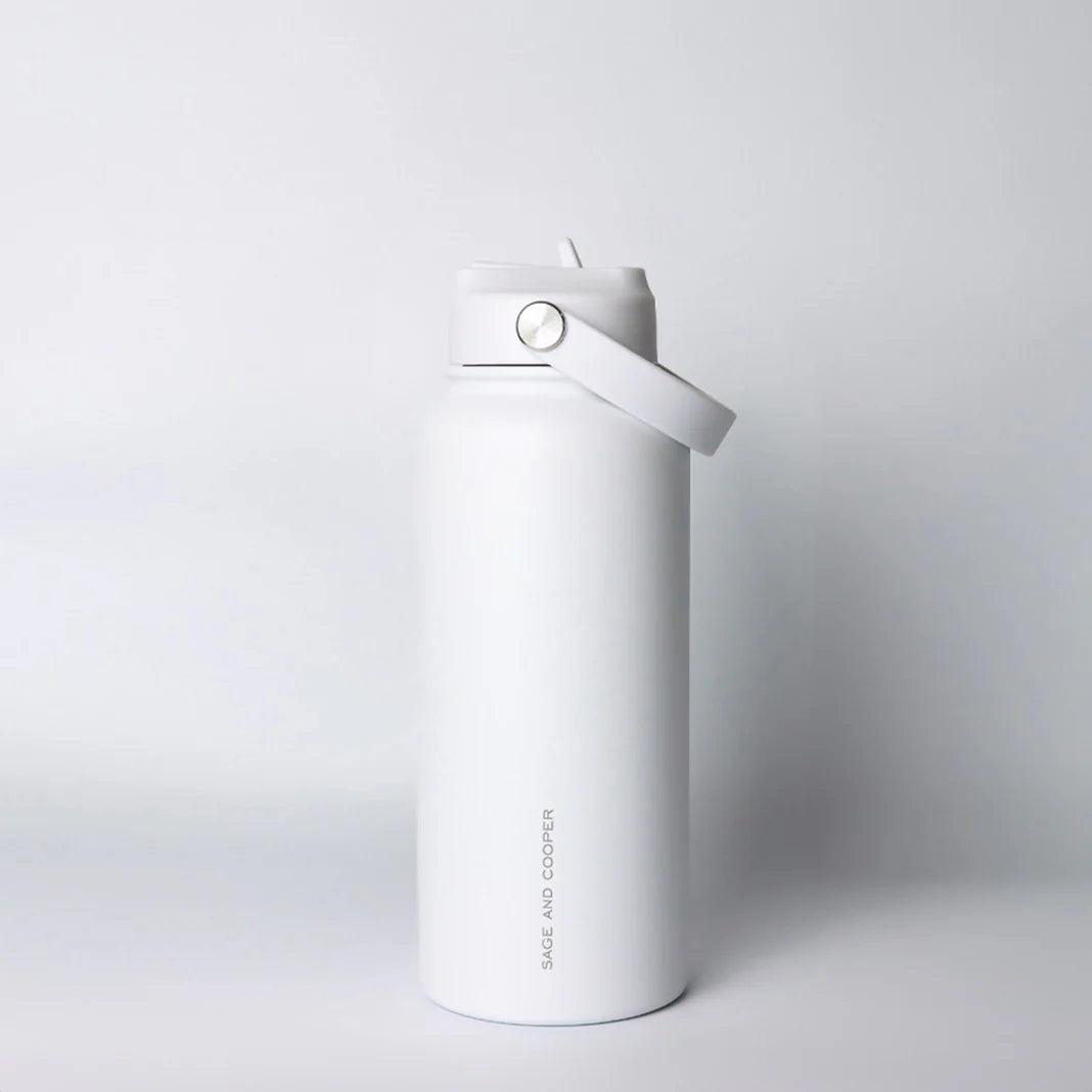 Insulated Drink Bottle 1L White