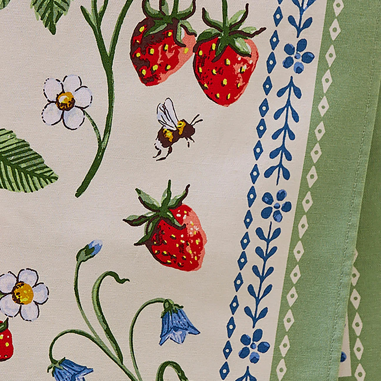 Strawberry Patch Cotton Tea Towel