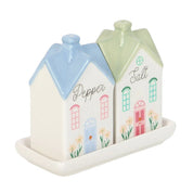 Pastel House Ceramic Salt & Pepper Shakers