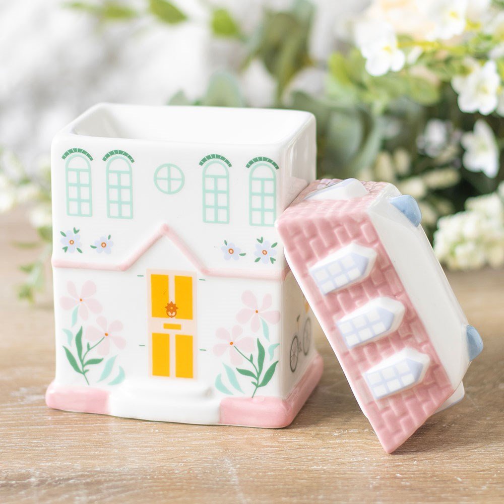 Pastel House Ceramic Oil Burner