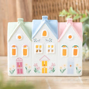 Pastel House Ceramic Incense Cone Burner & Tealight Holder