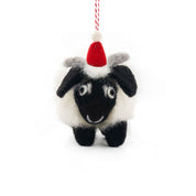 Sheep Black Felt Christmas Decoration