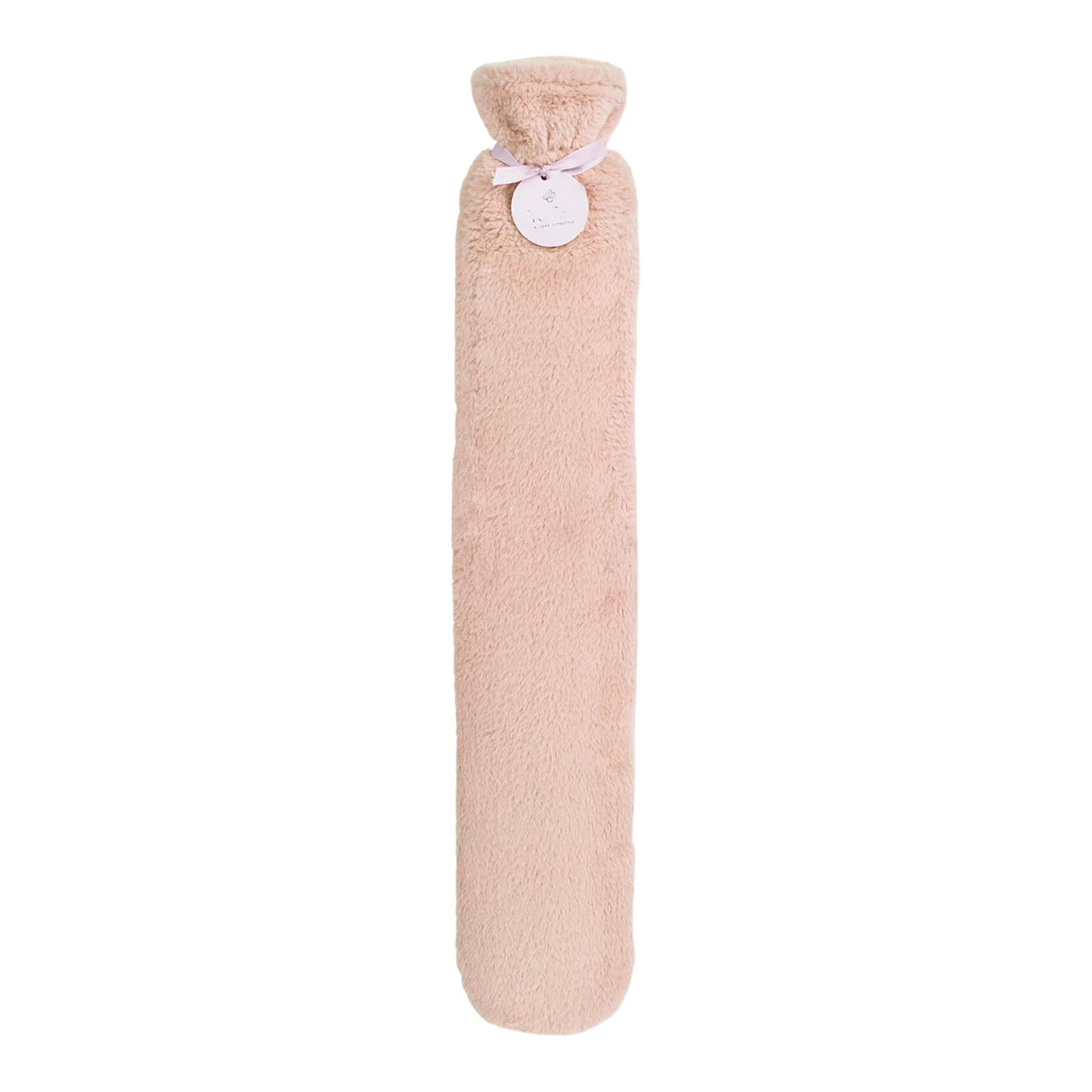 Long Hot Water Bottle Deluxe Dusty Rose