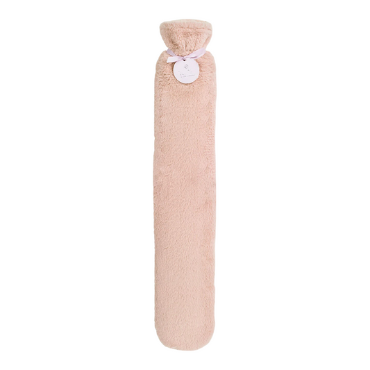 Long Hot Water Bottle Deluxe Dusty Rose